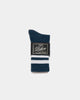 Heavy Duty Wool Socks - Navy Off White - View 3